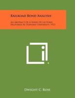 Railroad Bond Analysis