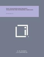 Gust Alleviator and Rigidity Augmentor for Supersonic Airplanes