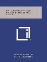 Canal Revetments and Linings in Europe and Africa