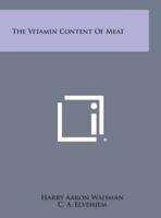 The Vitamin Content Of Meat