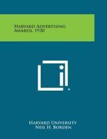 Harvard Advertising Awards, 1930