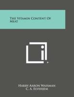 The Vitamin Content of Meat