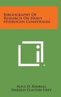 Bibliography of Research on Heavy Hydrogen Compounds