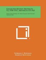 Collected Rocket Abstracts, V2, 1950-1951, Abstracts 475-965