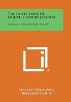 The Inflections of Eighth Century Japanese
