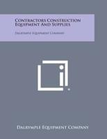 Contractors Construction Equipment and Supplies