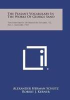 The Peasant Vocabulary in the Works of George Sand