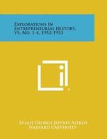 Explorations in Entrepreneurial History, V5, No. 1-4, 1952-1953