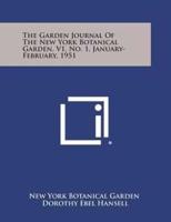 The Garden Journal of the New York Botanical Garden, V1, No. 1, January-February, 1951