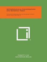 Methodological Considerations and Reference Tables