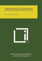 Publications of the Colonial Society of Massachusetts, V38