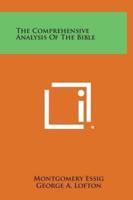 The Comprehensive Analysis of the Bible