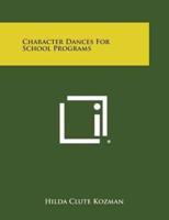 Character Dances for School Programs