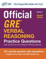 Official GRE Verbal Reasoning Practice Questions. Volume 1