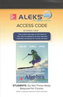 Aleks 360 Access Card (52 Weeks) for Beginning & Intermediate Algebra