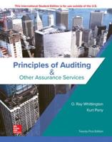 ISE Principles of Auditing & Other Assurance Services