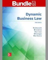 Gen Combo Looseleaf Dynamic Business Law With Connect Access Card