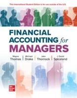 Financial Accounting for Managers ISE