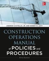 Construction Operations Manual of Policies and Procedures 5E (Pb)