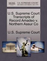 U.S. Supreme Court Transcripts of Record Amadeo v. Northern Assur Co