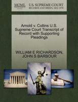 Arnold v. Collins U.S. Supreme Court Transcript of Record with Supporting Pleadings