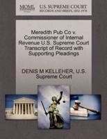 Meredith Pub Co v. Commissioner of Internal Revenue U.S. Supreme Court Transcript of Record with Supporting Pleadings