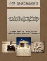 Lever Bros. Co. v. Colgate-Palmolive-Peet Co. U.S. Supreme Court Transcript of Record with Supporting Pleadings