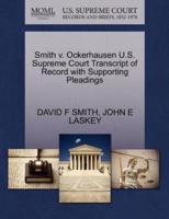 Smith v. Ockerhausen U.S. Supreme Court Transcript of Record with Supporting Pleadings