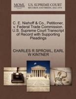 C. E. Niehoff & Co., Petitioner, v. Federal Trade Commission. U.S. Supreme Court Transcript of Record with Supporting Pleadings