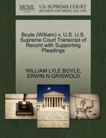 Boyle (William) v. U.S. U.S. Supreme Court Transcript of Record with Supporting Pleadings