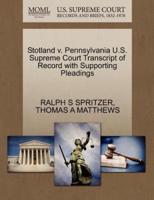 Stotland v. Pennsylvania U.S. Supreme Court Transcript of Record with Supporting Pleadings