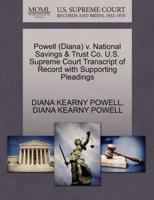 Powell (Diana) v. National Savings & Trust Co. U.S. Supreme Court Transcript of Record with Supporting Pleadings