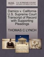 Damico v. California U.S. Supreme Court Transcript of Record with Supporting Pleadings