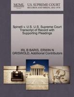 Spinelli v. U.S. U.S. Supreme Court Transcript of Record with Supporting Pleadings