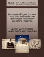 Hernandez (Eugenio) v. New York. U.S. Supreme Court Transcript of Record with Supporting Pleadings