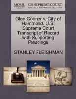 Glen Conner v. City of Hammond. U.S. Supreme Court Transcript of Record with Supporting Pleadings