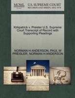 Kirkpatrick v. Preisler U.S. Supreme Court Transcript of Record with Supporting Pleadings