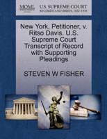 New York, Petitioner, v. Ritso Davis. U.S. Supreme Court Transcript of Record with Supporting Pleadings