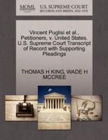 Vincent Puglisi et al., Petitioners, v. United States. U.S. Supreme Court Transcript of Record with Supporting Pleadings