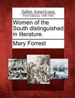 Women of the South Distinguished in Literature.