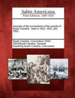 Journals of the Conventions of the People of South Carolina