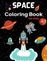 Space Coloring Book for Kids Ages 4-8