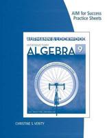 AIM for Success Practice Sheets for Aufmann/Lockwood's Introductory Algebra: An Applied Approach, 9th