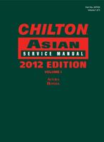 Chilton Asian Service Manual. Volume 1