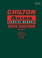 Chilton Asian Service Manual. Volume 4