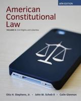 American Constitutional Law. Volume II