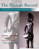 The Human Record Volume II Since 1500