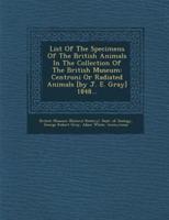 List of the Specimens of the British Animals in the Collection of the British Museum