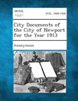 City Documents of the City of Newport for the Year 1913