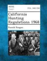 California Hunting Regulations 1968